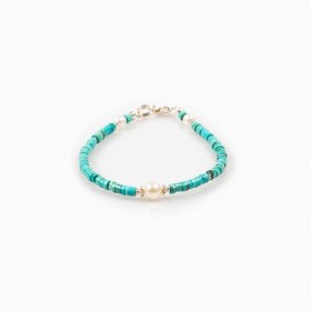 Bracelet turquoise et perle d'eau douce 